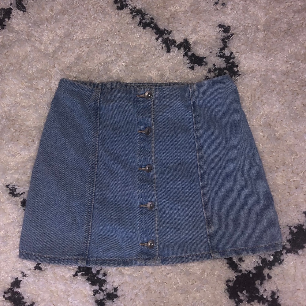 Forever 21 Girls Button Up Mini Skirt 11/12